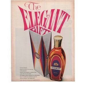Schenley Reserve Blended Whiskey Magazine Advertisement 1960s Vintage Elegant
